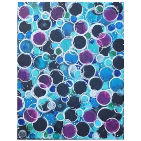 Hand Crafted Other - Hand Crafted Textured Abstract Design 11x14 Inches Canvas Painting